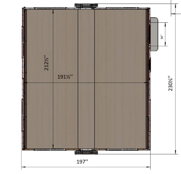 16.5x20ft Portable Prefabricated Tiny Home, Mobile Expandable Plastic Prefab House for Hotel, Booth, Office, Guard House, Shop, Villa, Warehouse, Workshop