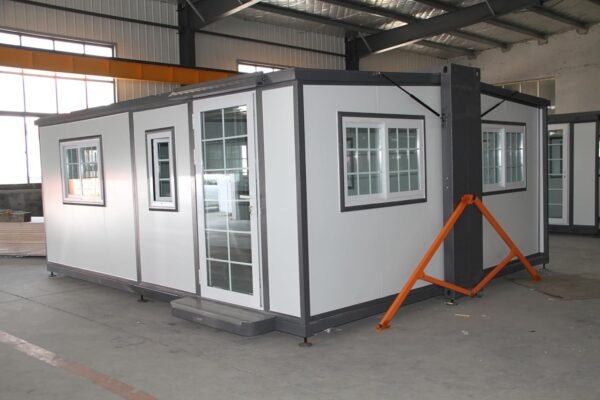 16.5x20ft Portable Prefabricated Tiny Home, Mobile Expandable Plastic Prefab House for Hotel, Booth, Office, Guard House, Shop, Villa, Warehouse, Workshop