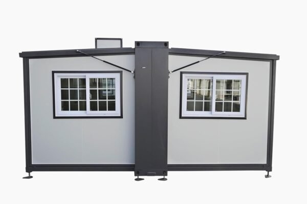 16.5x20ft Portable Prefabricated Tiny Home, Mobile Expandable Plastic Prefab House for Hotel, Booth, Office, Guard House, Shop, Villa, Warehouse, Workshop