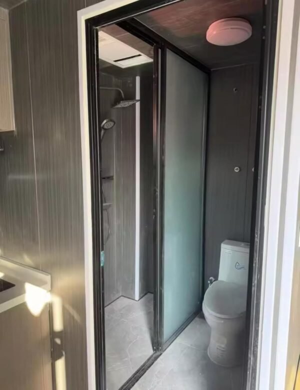19x20ft Portable Prefab Tiny Home Mobile, Expandable, for Various Uses - Hotel, Office, Guard House, Shop, Villa,Warehouse, 19x20FT (3 Bedrooms,1 Living Room,1 Bathroom,1 Kitchen)