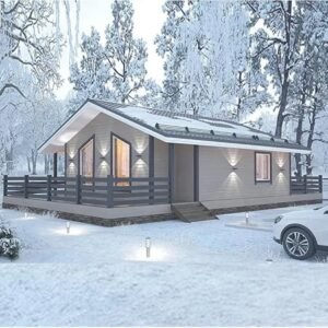 19x20FT Tiny Houses to Live in for Adults with 1 Full Equiped Bathroom and Kitchen,2 Bedroom Tiny House Foldable Home,Mobile Housea for Sale Prefab