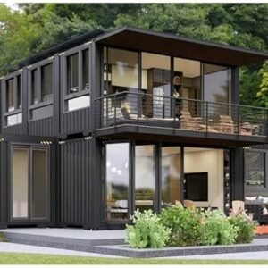 2 Storey Portable Expandable Prefab House Tiny Homes to Live in for Adults Mini Foldable Container House Mobile Home Modular Homes Mini Live Houses Double Floors Prefab Space