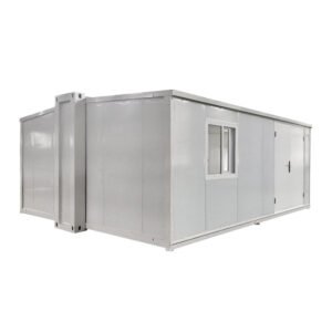 20 ft. x 16 ft. x 8 ft. Expandable Metal Storage Shed with Lockable Door and Windows (320 sq. ft.)