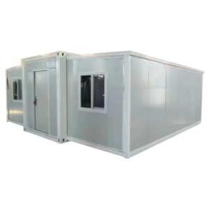 20 ft. x 19 ft. x 8 ft. Expandable Metal Storage Shed with Kitchen and Floor Lockable Door and Windows (380 sq. ft.)