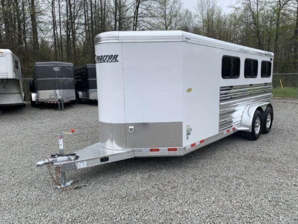 2020 19' CIMARRON BUMPER PULL 6 PEN STOCK TRAILER