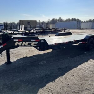 2024 Rice Trailers 7X18 Promax Industrial 21K Equipment w/Hydraulic Jack & Full Width Ramps