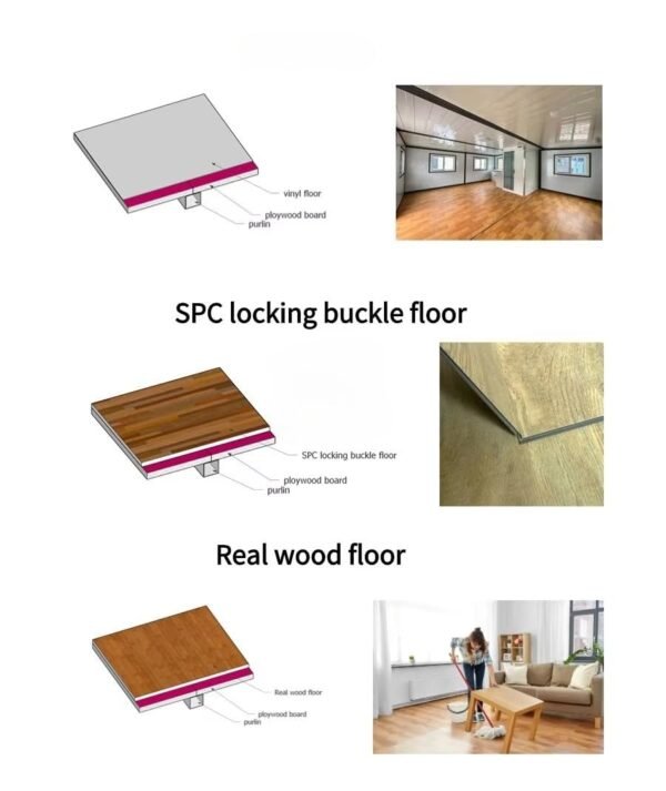 20FT 40FT Foldable Prefab Tiny Home – Luxury Expandable 2 3 Bedroom Expandable Container House with Bathroom & Kitchen, Perfect for Mobile Living Office Shop Villa Remote Workspace