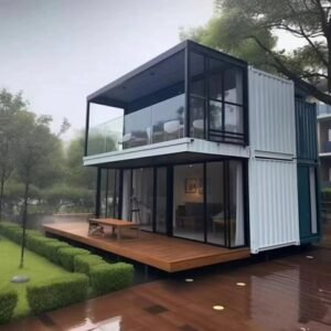 20ft 40ft Luxury Tiny glass Prefab House, Building Modern Mobile Light Steel Container office,Prefabricated Home,garden sunroom，portable prefabricated tiny home Customizable...