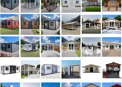 20ft/40ft Portable Expandable Tiny Home Foldable Prefab Container House with Bathroom & Kitchen 1–3 Bedrooms, Modular Cabin for Adults or Office Use