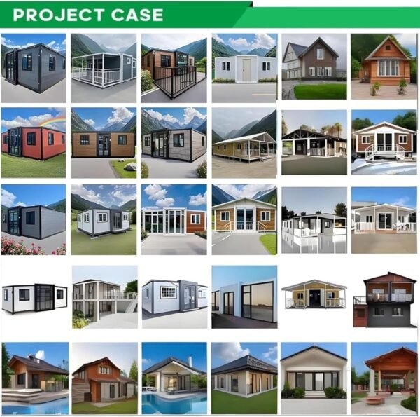 20ft/40ft Portable Expandable Tiny Home Foldable Prefab Container House with Bathroom & Kitchen 1–3 Bedrooms, Modular Cabin for Adults or Office Use