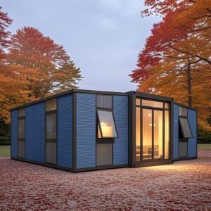 20ft/40ft Portable Expandable Tiny Home Foldable Prefab Container House with Bathroom & Kitchen 1–3 Bedrooms, Modular Cabin for Adults or Office Use