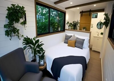 20ft/40ft Portable Expandable Tiny Home Foldable Prefab Container House with Bathroom & Kitchen 1–3 Bedrooms, Modular Cabin for Adults or Office Use