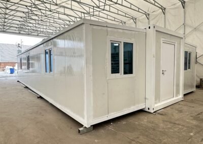 40 ft. x 20 ft. x 8 ft. Expandable Metal Storage Shed with Floor and Lockable Door and Windows (760 sq. ft.)