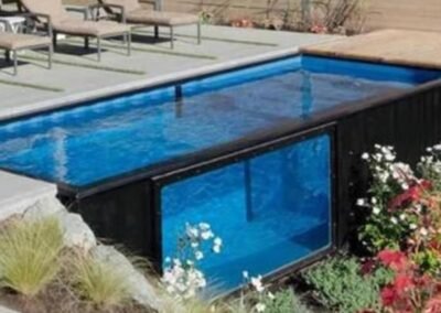 40ft 20ft Extendable Shipping Prefabricated Container Training Diving Movable Steel Indoor Outdoor Swimming Pool Structure House