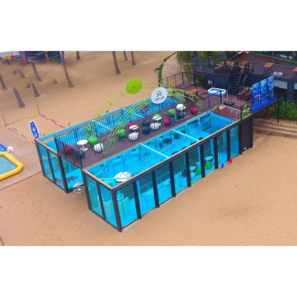 40ft 20ft Extendable Shipping Prefabricated Container Training Diving Movable Steel Indoor Outdoor Swimming Pool Structure House
