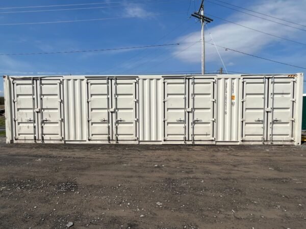 40ft High Cube Side Open Storage Shipping Container w/4 Side Doors