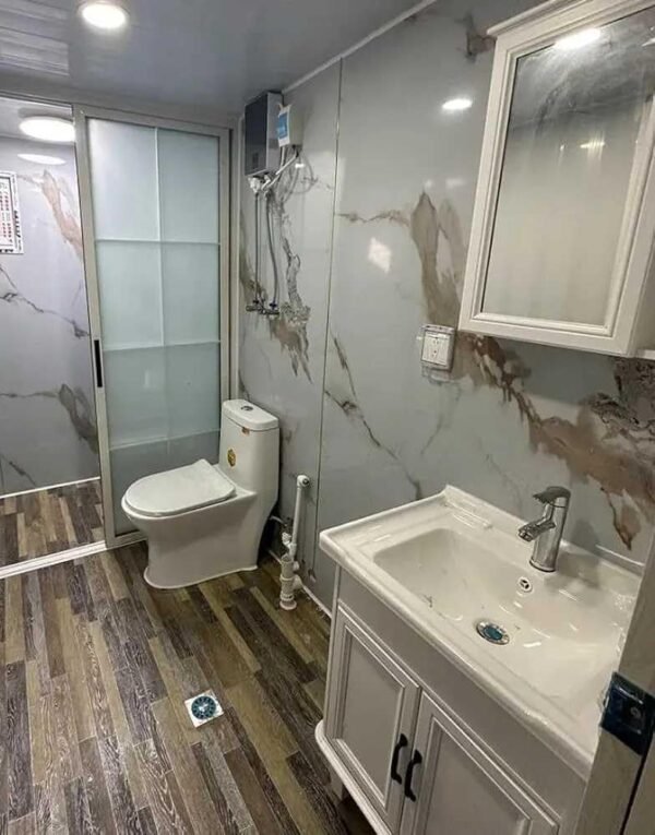 40ft House with Luxury Design, with 3 Bedroom, 1 Living Room, 1 Full Equiped Bathroom and Kitchen,Prefabricated Container House for Adults Living, Foldable Mobile Home Easy...