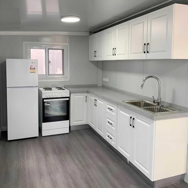 40ft House with Luxury Design, with 3 Bedroom, 1 Living Room, 1 Full Equiped Bathroom and Kitchen,Prefabricated Container House for Adults Living, Foldable Mobile Home Easy...
