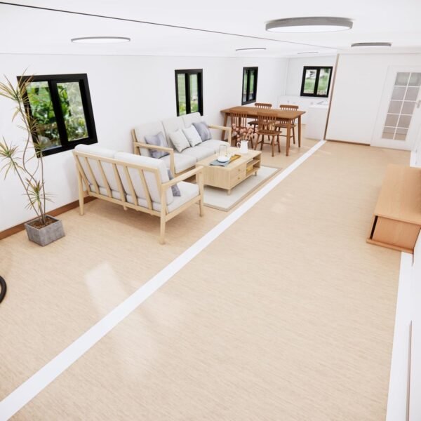 40FT Tiny House to Live in,Portable Prefab House with 3 Bedroom,1 Full Equiped Bathroom and Kitchen,Prefabricated Container House for Adults Living,Foldable Mobile Home with...