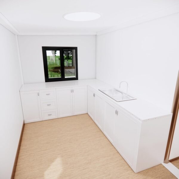 40FT Tiny House to Live in,Portable Prefab House with 3 Bedroom,1 Full Equiped Bathroom and Kitchen,Prefabricated Container House for Adults Living,Foldable Mobile Home with...