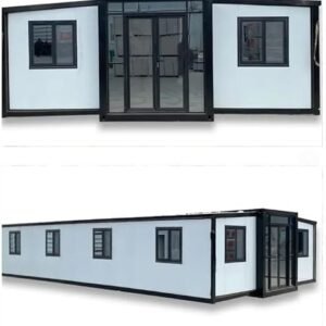 40FT Tiny House to Live in,SAA Portable Prefab House with 3 Bedroom 1 Full Equipped Bathroom and Kitchen,Foldable Mobile Home with Steel Frame,Prefabricated Expandable Container...