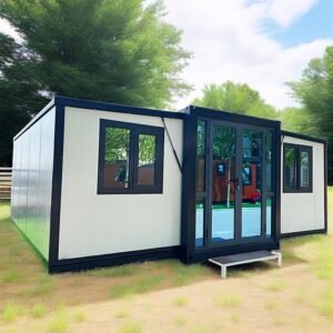 Luxury Foldable Tiny House on Wheels | 20ft/40ft Prefab Home with Bathroom & Kitchen | Fireproof, Windproof, Custom Bedrooms