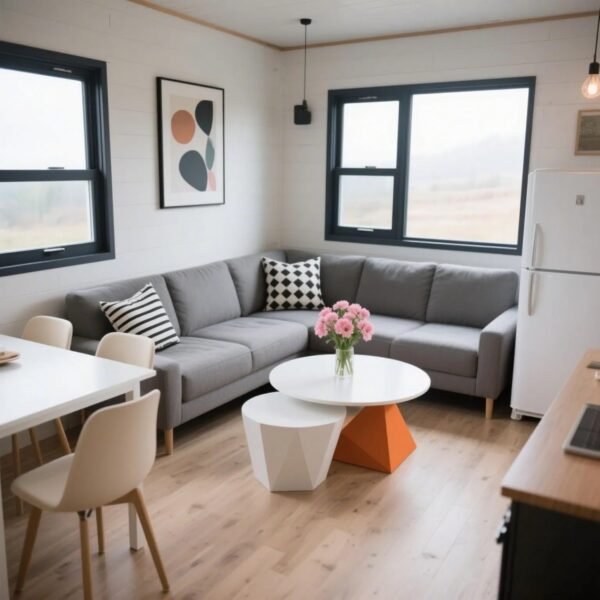 Luxury Foldable Tiny House on Wheels | 20ft/40ft Prefab Home with Bathroom & Kitchen | Fireproof, Windproof, Custom Bedrooms