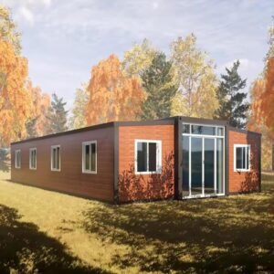 Luxury Mobile Tiny House - Foldable 20ft/40ft Prefab Container, 1/2/3 Bedroom w/Bathroom & Kitchen, Double-Wing Home on Wheels (Sale)