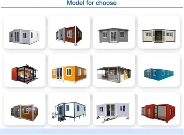 Luxury Prefabricated Tiny House - Foldable 20ft/40ft Container, 1-3 Bedrooms with Bathroom, Kitchen, Double-Wing Modular Home on Wheels (Sale)