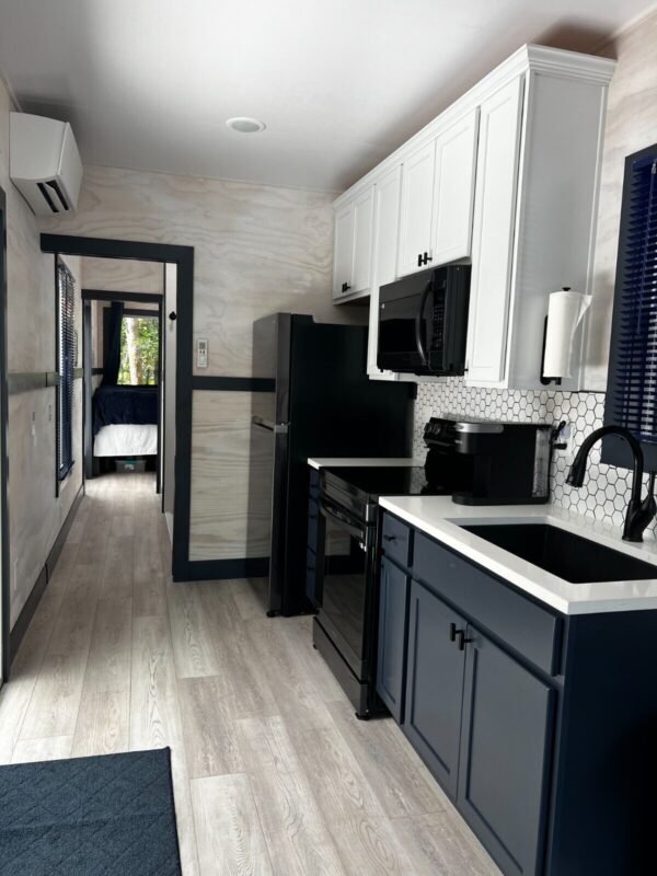 Luxury Shipping Container Homes (40’ x8'x 9’6” Tall) Two Blue, Two Grey