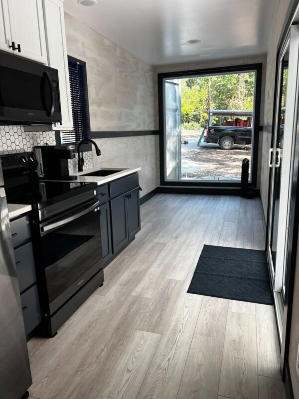 Luxury Shipping Container Homes (40’ x8'x 9’6” Tall) Two Blue, Two Grey