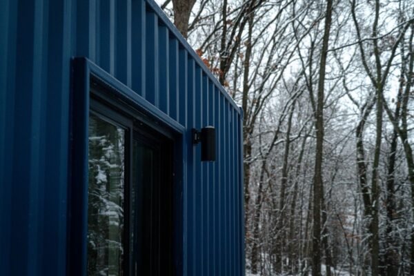Luxury Shipping Container Homes (40’ x8'x 9’6” Tall) Two Blue, Two Grey