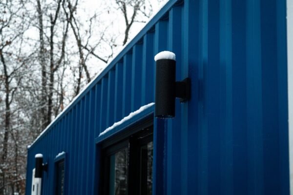 Luxury Shipping Container Homes (40’ x8'x 9’6” Tall) Two Blue, Two Grey