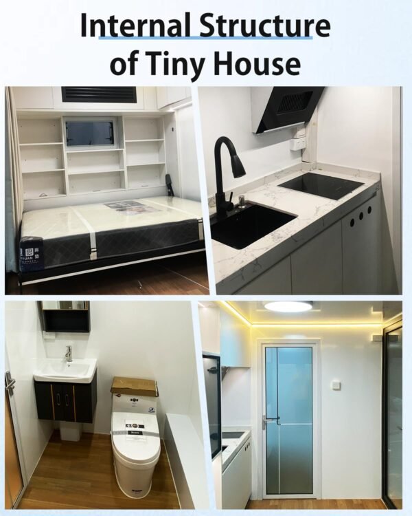 Modern Single Luxury Apartment Container, Holiday Cabin, Modular prefabricated Building House, Modern Design Suitable for Small Space, Installation and Customization Included...