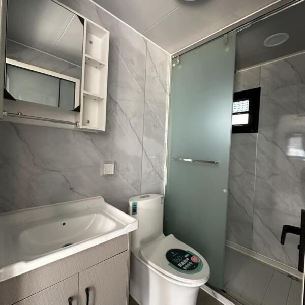 Modular Prefab Tiny Home for Sale, 20ft Portable Expandable Container House with 2 Bedrooms, 1 Full Equipped Bathroom & Kitchen, Prefabricated Tiny House to Live in for Adults...