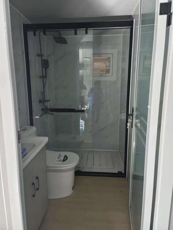 Movable Expandable House 2 and 3 Bedrooms, Prefabricated Modern Home Luxury Villa, Folding Expandable Holiday Home, Outdoor Shed, Guest Room, Warehouse or Mobile Home (Black...