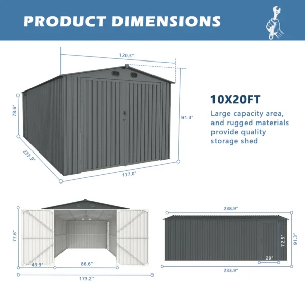 New Metal Storage Shed For Sale