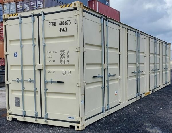 New One Trip 40ft High Cube Open Side 4-Door Shipping Storage Container EasyOpen