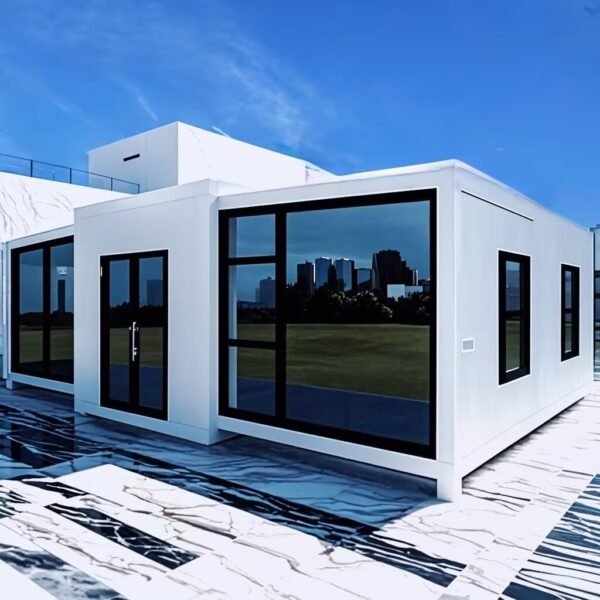 Portable Prefab Tiny Home 20ft Foldable Modular House with 2/3/4 Bedroom 1 Full Equipped Bathroom & Kitchen, Prefabricated Container Houses for Sale,40ft Cabin Homes,Folding...