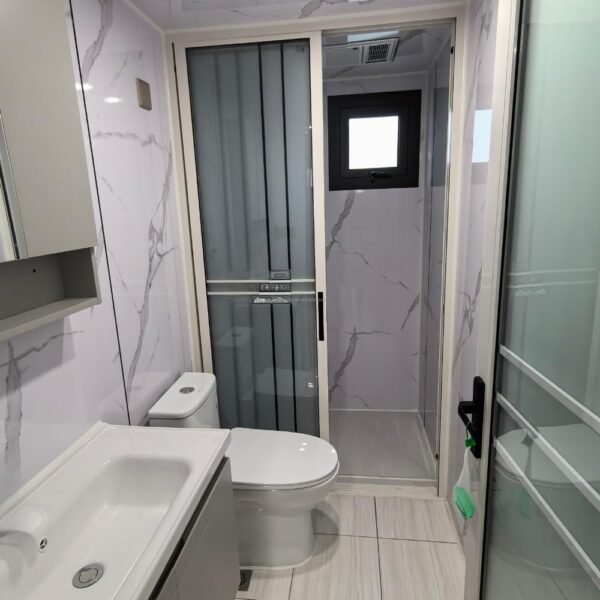 Portable Prefabricated Tiny Home for Sale, Mobile Expandable Prefab House 19x20FT with 1 Full Equiped Bathroom and Kitchen,1 2 3 Bedroom Container House to Live in for Adults...