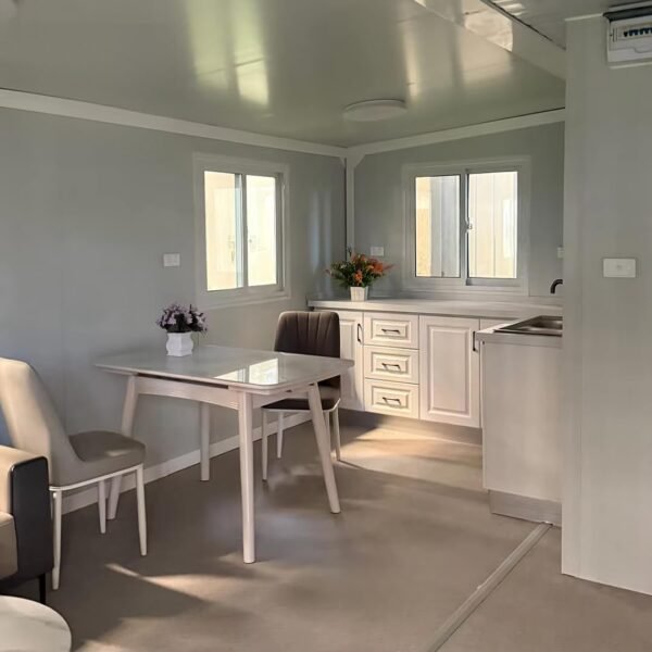 Portable Tiny House – Prefabricated Container Home with Bedroom, Bathroom & Kitchen