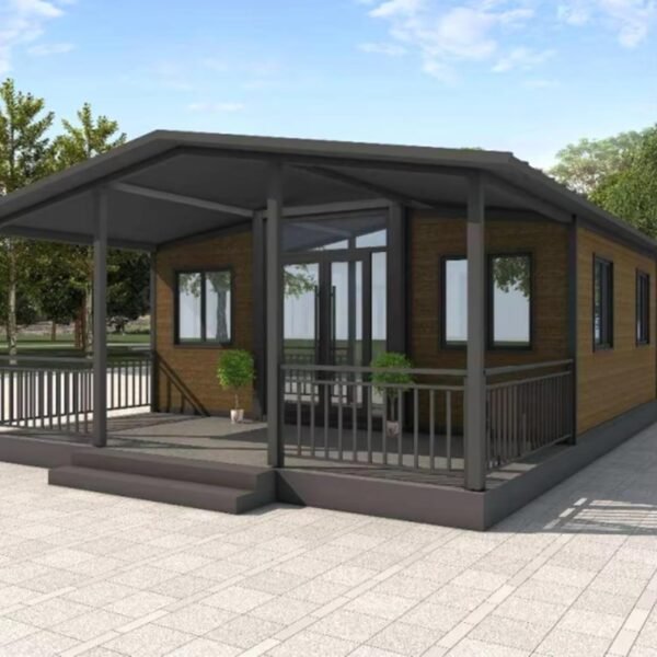 Prefab Tiny Homes for Sale, Extendable Container House Expandable Foldable Modular House with 2 Bedrooms, 1full Equipped Kitchen and Bathroom Tiny Homes to Live in for Adults