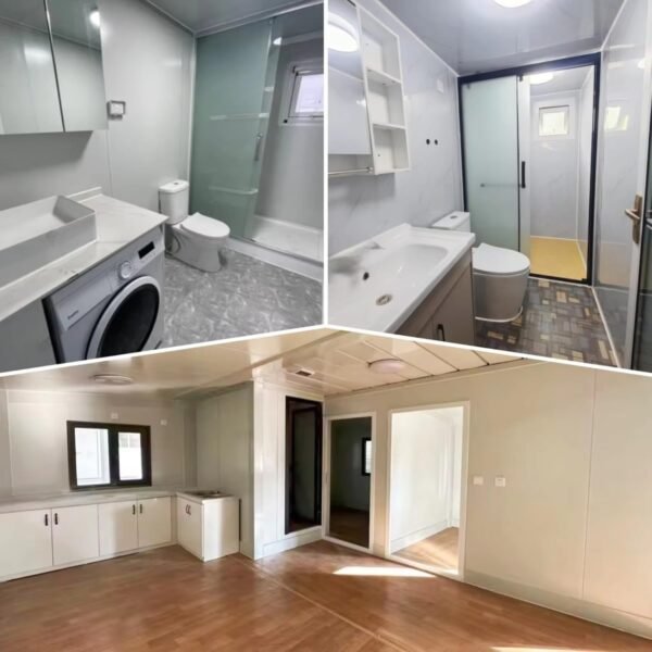 Tiny Houses to Live in for Adults, Luxury Prefab Container Tiny Home - Expandable 20ft/40ft Modern Villa with Bedroom, Bathroom, and Kitchen
