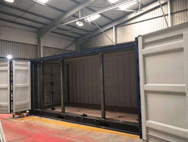 used 20ft open side shipping containers
