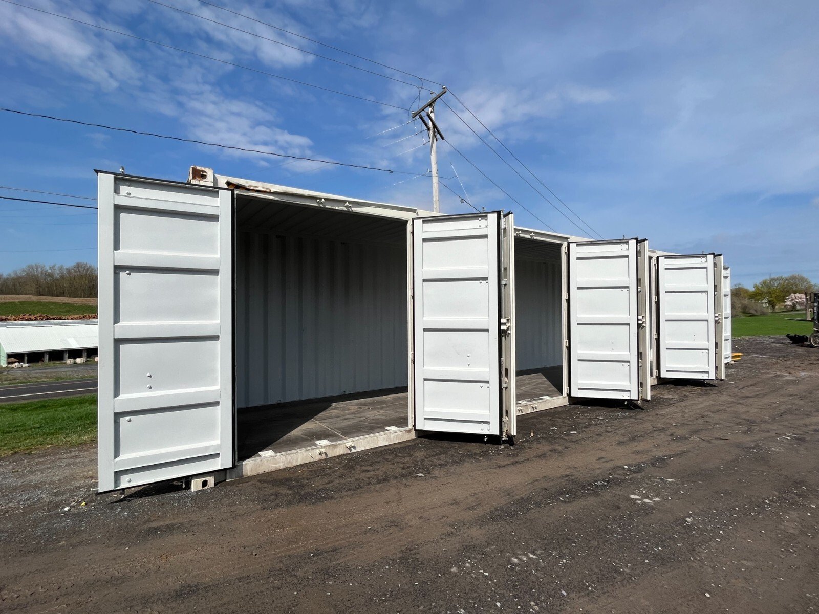 40ft High Cube Side Open Storage Shipping Container w/4 Side Doors