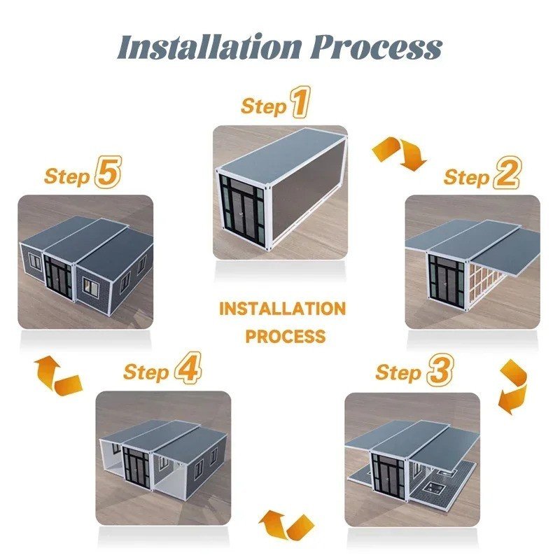 Hot Sale 40ft Container House Moisture Proof Modern Manufactured Homes