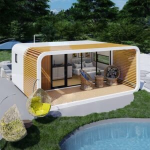 Low Cost Capsule Home Waterproof Prefab Tiny House